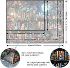 Accnicc Dragon Bookshelf Tapestry Witchy Mushroom Bookshelf Tapestries Wall Hanging Gothic Medieval Fantasy Moon Dark Academia Book Extra Large Tapestry for Bedroom Living Room Dorm 90 x 68 inch