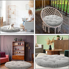 Extra Large Floor Pillow 35 Inch Round Circle Chair Floor Meditation Cushion Papasan Swing Cushion for Adults Oversized Playroom Pillows Big Pillow for Yoga Living Room Sofa