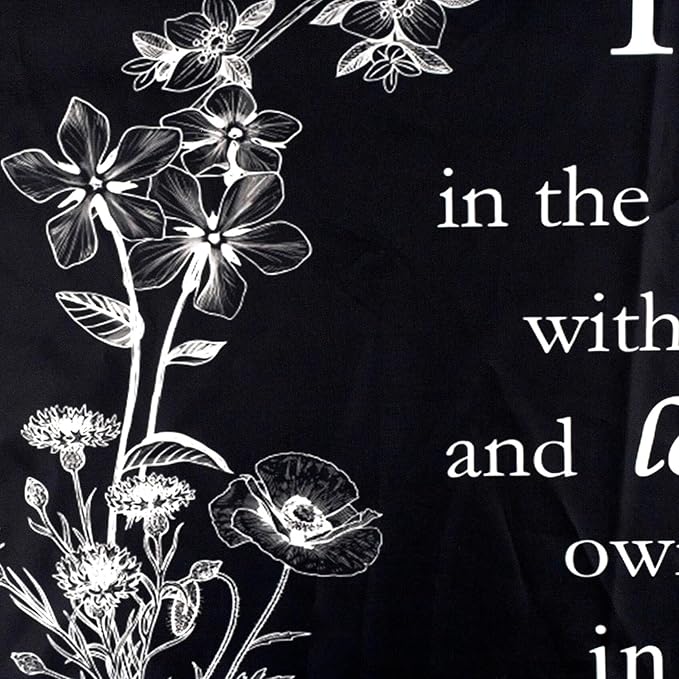 EOBTAIN Bible Verse Tapestry Christian Motivational Quotes and Wildflower on Black Tapestries for Bedroom Aesthetic Nature Botanical Tapestry Wall Hanging Decor for Living Room Bedroom 60x40 Inch