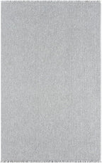 LUXE WEAVERS Solid Machine Woven Gray 8x10 Area Rug, Indoor Stain-Resistant Carpet