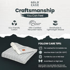 GOLD CASE Throw Blanket for Couch - 100% Recycled Turkish Cotton Blankets & Throws - Vintage Soft Throw Blankets for Living Room - Boho Decorative Woven Couch Blanket - 50x60 - Grey