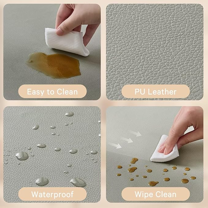 Waterproof Baby Play Mat for Floor Memory Foam 74 * 50 Cushion Playpen Playmat Tummy Time Crawling Mat Nursery Rug Thick Pad Create Soft & Safe Area for Infants,Toddler,Kids,Grey