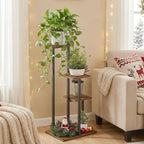 3 Tier Plant Stand Indoor, Tiered Plant Stands for Indoor Plants Multiple, Corner Flower Stand for Living Room, Multi-Layer Vintage Design Plant Shelf