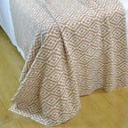 Knitted Full Size Throw Blanket - Lightweight Breathable Summer Soft Blanket of Polyester Imitation Cotton for Anti-Static,Luxury Throws for Bed, Couch and Sofa,Cozy Decorative Blankets,D2