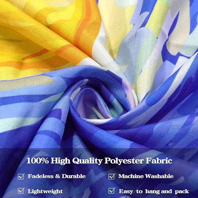 Accnicc Starry Night Tapestry Vincent Van Gogh Wall Tapestries Aesthetic Abstract Star Blue Sky Oil Painting Landscape Ceiling Hippie Tapestrys for Bedroom Living Room Dorm 80 x 60 Inch