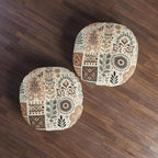 Tufted Floor Pillow, Round