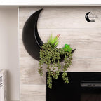 Wall Planter - Window Planter - Hanging Moon Planter - Boho Hanging Planters for Indoor Plants, Succulents, Air Plant, Cactus, Faux, Artificial Plants -Witchy Gifts for Women, Birthdays,Plant Lovers