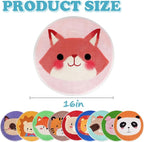 10 Pcs Kids Carpet Circle Seats 16" Kids Classroom Rug Floor Cushions Round Soft Warm Floor Rug Mat for Classroom, Home School Story Time, Group Activity Educational Learning Playing Areas (10)