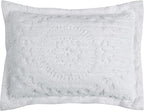 Better Trends 2 Pieces Set Chenille Bedspread Twin Size 100% Cotton Chenille Bedding Lightweight Medallion Pattern Bedroom Decor Rio Collection