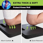 WORKPRO Extra Thick Kneeling Pad, Soft Foam Cushioning for Knee, Large Foam Kneeler Mat for Gardening, Bathing Baby, Workout Supplies, 17.5 x 11 x 1.5 in, Black