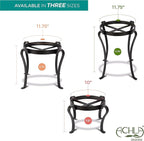 Achla Designs Patio Flower Pot Plant Stand, 12-in H Black