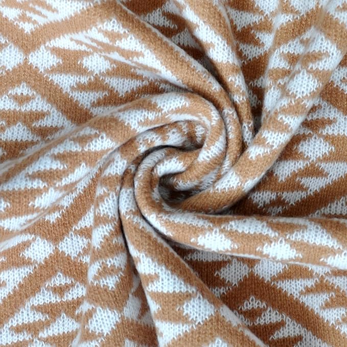 Knitted Full Size Throw Blanket - Lightweight Breathable Summer Soft Blanket of Polyester Imitation Cotton for Anti-Static,Luxury Throws for Bed, Couch and Sofa,Cozy Decorative Blankets,D2