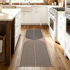 GarveeHome Easy Jute 2x6 Modern Rainbow Runner Rug for Hallway Kitchen Bedroom Non Slip Indoor Outdoor Runner Door Mat for Laundry Porch