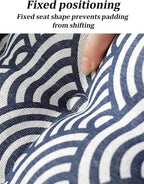 Large Round Floor Cushion, Comfortable Cotton and Linen Boho Meditation Pillow Tatami Seating Cushion for Room Reading Book Nursery Room Balcony,K,60 * 60cm