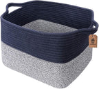 Goodpick Cube Storage Bins - Shelf Baskets for Towel Book Clothes, Closet Storage Bins for Office Woven Toy Basket for Shelves Baby Laundry Basket, 13''x10''x 9''