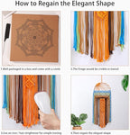 Sun Wall Decor Dream Catcher - Macrame Hanging Sunrise Wall Art, Large Boho Dreamcatchers Woven Tapestry, Rustic Colorful Room Decor for Bedroom Living Room Nursery (Sunrise)