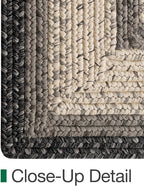 LUMI 3x7 Runner Rug Non Slip for Hallway, Natural Rustic Carpet No Shedding, Farmhouse Braided Area Mat Indoor High Traffic for Living Room, Entryway, Kitchen, Laundry