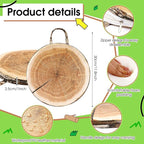 Suzile 8 Pcs Wood Slice Kids Floor Cushions for Classroom, Round Tree Stump Throw Pillows, Soft Waterproof Flexible Seating Mat for Home Daycare Preschool Kindergarten