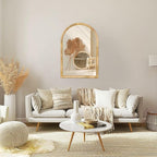 Rattan Wall Mirror, 36 x 24 - Boho Style for Bedroom, Bathroom, Living Room & Entryway (Natural Rattan Frame)