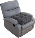 HIGOGOGO Tufted Corduroy Recliner Seat Cushion for Elderly, 20x20x6 Inch Extra Large Square Seat Cushion for Recliner Chair, Floor Pillow, Office Chair, Car, No Pressure on Thighs, Dark Grey