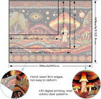 Yeoiat Tapestry Mystical Mushroom Tapestries Fantasy Tapestries Bohemian Forest Wall Tapestry Bedroom Dormitory Living Room Decoration 90"x70"