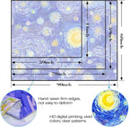 Accnicc Starry Night Tapestry Vincent Van Gogh Wall Tapestries Aesthetic Abstract Star Blue Sky Oil Painting Landscape Ceiling Hippie Tapestrys for Bedroom Living Room Dorm 80 x 60 Inch