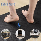 Mattitude Kitchen Mat 2PCS Kitchen Rugs Cushioned Anti-Fatigue Rug Waterproof Standing Desk Mat Kitchen Mats for Floor Kitchen Rug Set for Kitchen, Sink, Office 17.3"×30"+17.3"×59"-0.47inch Black