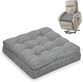 Shinnwa Memory Foam Recliner Cushion for Elderly, Patented Design Extra Large Seat Cushion, Dual-Layer Foam Chair Pad for Couch, Armchair, Wicker Chairs, Floor, 20 × 20 × 5in, Grey