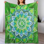 Abstract Mandala Throw Blanket Indian Hippie Bohemian Art Floral Texture Pattern Blanket for Sofa Bed Couch Chair Or Dorm 30"x40"