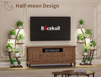 Plant Stand Indoor with Grow Lights, Plant Shelf Indoor 2 Pack, Corner Plant Stands for Indoor Plants, 6 Tiered Plant Flower Display Shelf, Half-Moon Plant Rack for Home, Living Room, Black