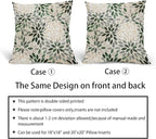 Kawani Green Dahlia Throw Pillow Covers 24x24 Inch Rustic Geometric Flower Decorative Square Pillow Cases Beige Tan Gray Floral Cushion Covers Farmhouse Home Decor for Sofa Couch Outdoor Set of 2