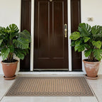 LIVEBOX Easy Jute Indoor Outdoor Rug 3x5 Front Porch, Black Washable Rugs for Entryway, Non Slip Tan Farmhouse Area Rug for Living Room, Carpet Door Mat for Entry Front Door, Patio, Kitchen, Bedroom