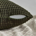 Topfinel 4 Packs OliveGreen Decorative Throw Pillow Covers 20x20 Inch for Living Room Couch Bed Sofa, Boho Western Farmhouse Home Decor, Square Soft Moss Corduroy Fall Cushion Case 50x50 cm