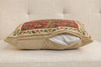 Tree of Life Red I European Cushion Cover - 18 in. x 18 in. Cotton by Charlotte Home Furnishings Inc