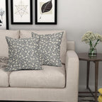 Grey Gray Pillow Covers 18x18 Set of 2 Vintage Floral Rustic Old Style Cute Flower Print Decorative Outdoor Pillowcases Seasonal Farmhouse Throw Cushion Case Decor for Couch Sofa Bed