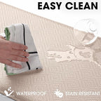 Mattitude Kitchen Mat Cushioned Anti-Fatigue Floor Mat Water Resistant Non-Slip Mats and Rugs Standing and Comfort Desk Mats for House Sink Office Laundry (Beige, 17.3"x60")