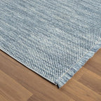 LUXE WEAVERS Solid Machine Woven Blue 5x7 Area Rug, Indoor Stain-Resistant Carpet
