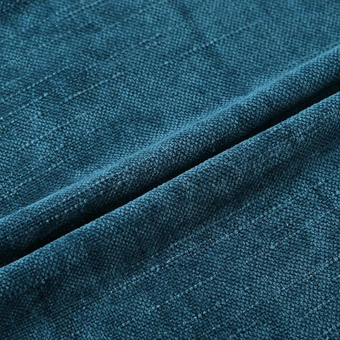 Set of 4 Soft Textured Decorative Throw Pillow Covers 24x24 Inch Cozy Farmhouse Cushion Cover Square Accent Pillow Cases for Bed Couch Sofa Living Room, Teal