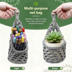 Macrame Wall Plant Hanger, Hanging Planter Basket Holder, Wall Planters for Indoor Plants, for Up to 4 Inch Pot (Grey, 4-Inch)