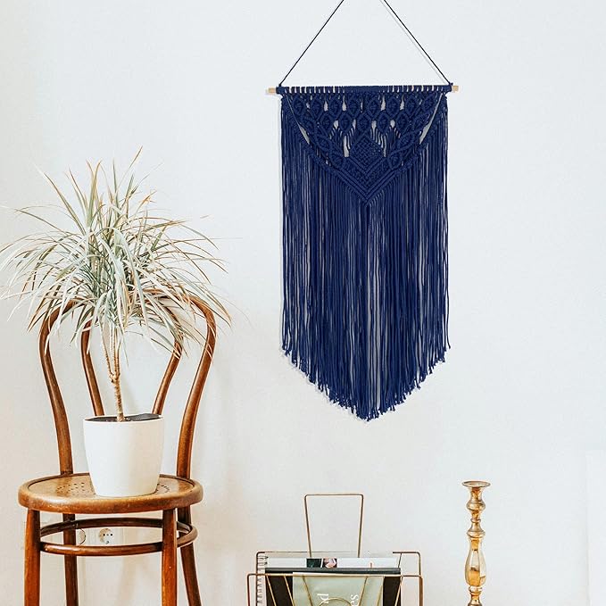 Winterdemoon Macrame Wall Hanging Boho Woven Tapestry Home Decor
