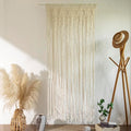 Macrame Bohemian Curtains for Windows Door Curtain Boho Wall Hanging for Doorways Room Dividers Bedroom Decor Wedding Tapestry Living Room Farmhouse Cottage 40x80 inch