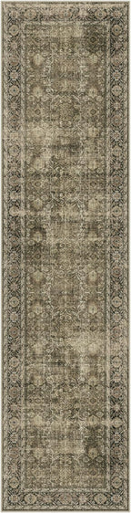 Light Brown 2x8 Vintage Area Rug Hallway Indoor Kitchen Washable Living Room Carpet Tribal Distressed Rug Retro Accent Throw Rug for Office Dining Room Bathroom Faux Wool