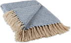 DII Diamond Throw Collection Cotton Woven, 50x60, Artichoke
