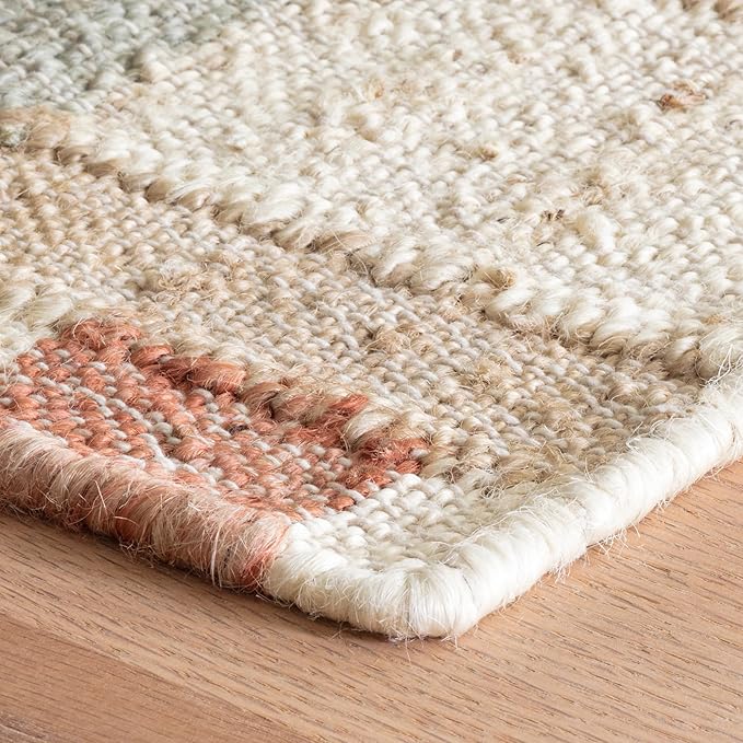 Dash and Albert Mosaic Multi Handwoven Jute Rug, 8.5 X 11.5 Feet, Multi Geometric Pattern - Premium Luxury Hotel Quality Soft Breathable Hypoallergenic Machine Washable Easy Care All Season