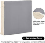 HAVARGO Recliner Cushions for Elderly, 20x20x5 Inch Thick Chair Cushion Patent Design Soft Tufted Dual Layer Booster Seat Cushions for Seniors Recliner Risers Beige 1P