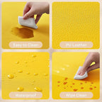 Waterproof Baby Play Mat for Floor Memory Foam 47 * 47 Cushion Playpen Playmat Tummy Time Crawling Mat Nursery Rug Thick Pad Create Soft & Safe Area for Infants,Toddler,Kid,Yellow