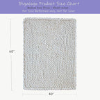 Bigacogo Chunky Knit Throw Blanket for Couch, 40x60 inches, 100% Hand Knitted with Thick Jumbo Chenille Yarn, Cozy Soft Large Rope Knot Cable Crochet Blankets for Sofa Bed Living Room, Mint