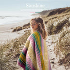 Hydration Nation Authentic Large Handwoven Mexican Striped Throw Blanket - Soft, Durable, Eco-Friendly - 70"x50" - Sunshine