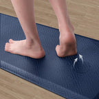 Mattitude Kitchen Mat Cushioned Anti-Fatigue Floor Mat Water Resistant Non-Slip Mats and Rugs Standing and Comfort Desk Mats for House Sink Office Laundry (Blue, 17.3"x39")