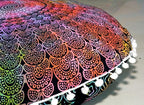 CRAFT KALA 22" Mandala Meditation Floor Pillows Cover Pouf Cover Round Seating Bohemian Mandala Cotton Floor Cushion Cover Outdoor Fireplace Seating Living Room Yoga Room Home Décor (Multi Peacock)